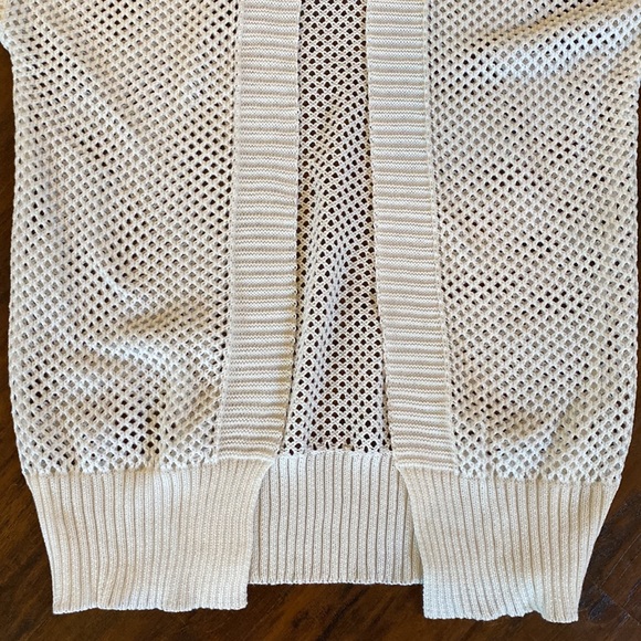 NWT Time and Tru White Women's Crochet Layering Duster Size L-XL - Picture 4 of 12